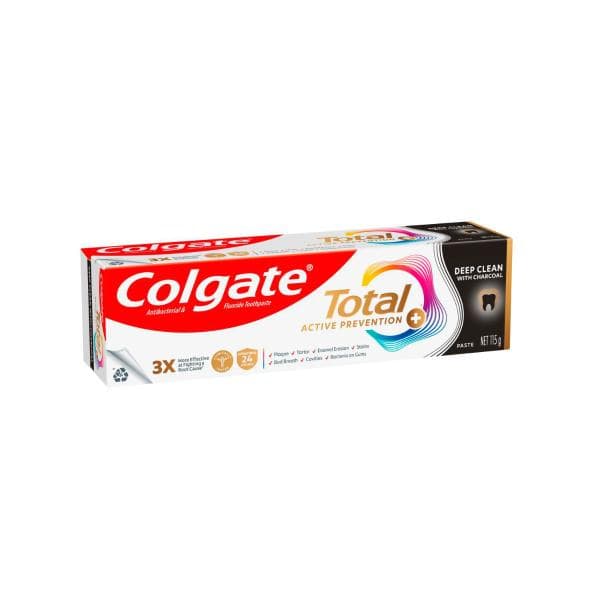 Colgate Total Active Prevention Deep Clean Charcoal Toothpaste | 115g