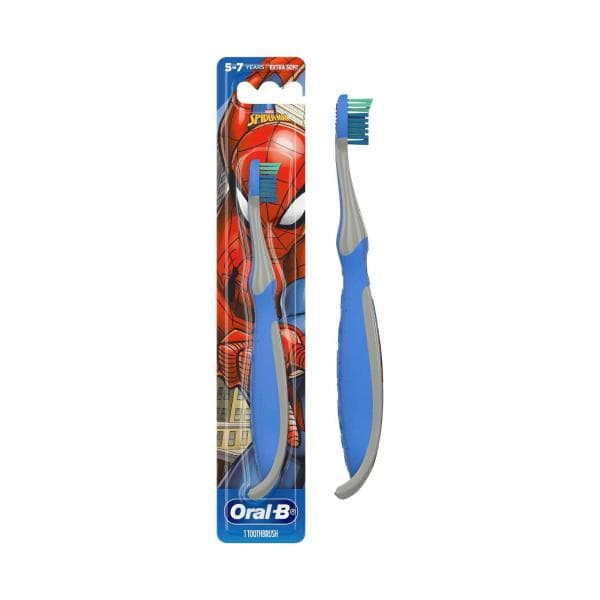 Oral B Kids Spiderman Toothbrush Ages 3+ Years | 1 Pack