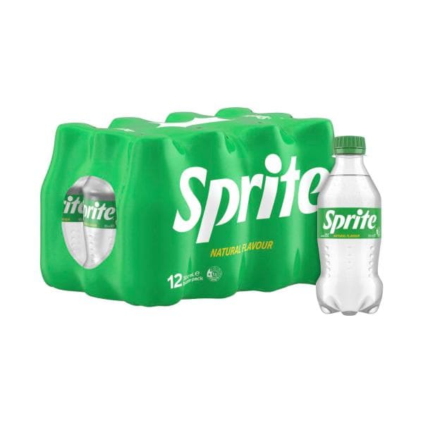Sprite Lemonade Soft Drink Multipack Bottles 300ml | 12 Pack