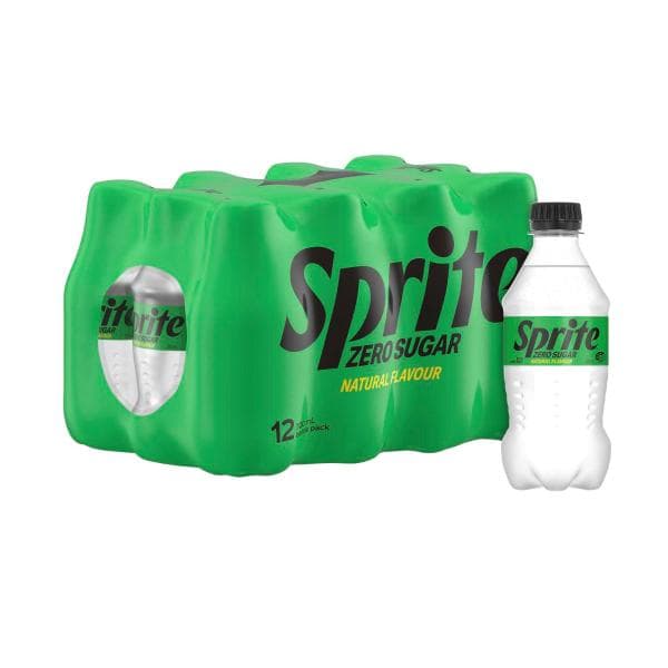Sprite Zero Sugar Lemonade Multipack Bottles 300ml | 12 Pack