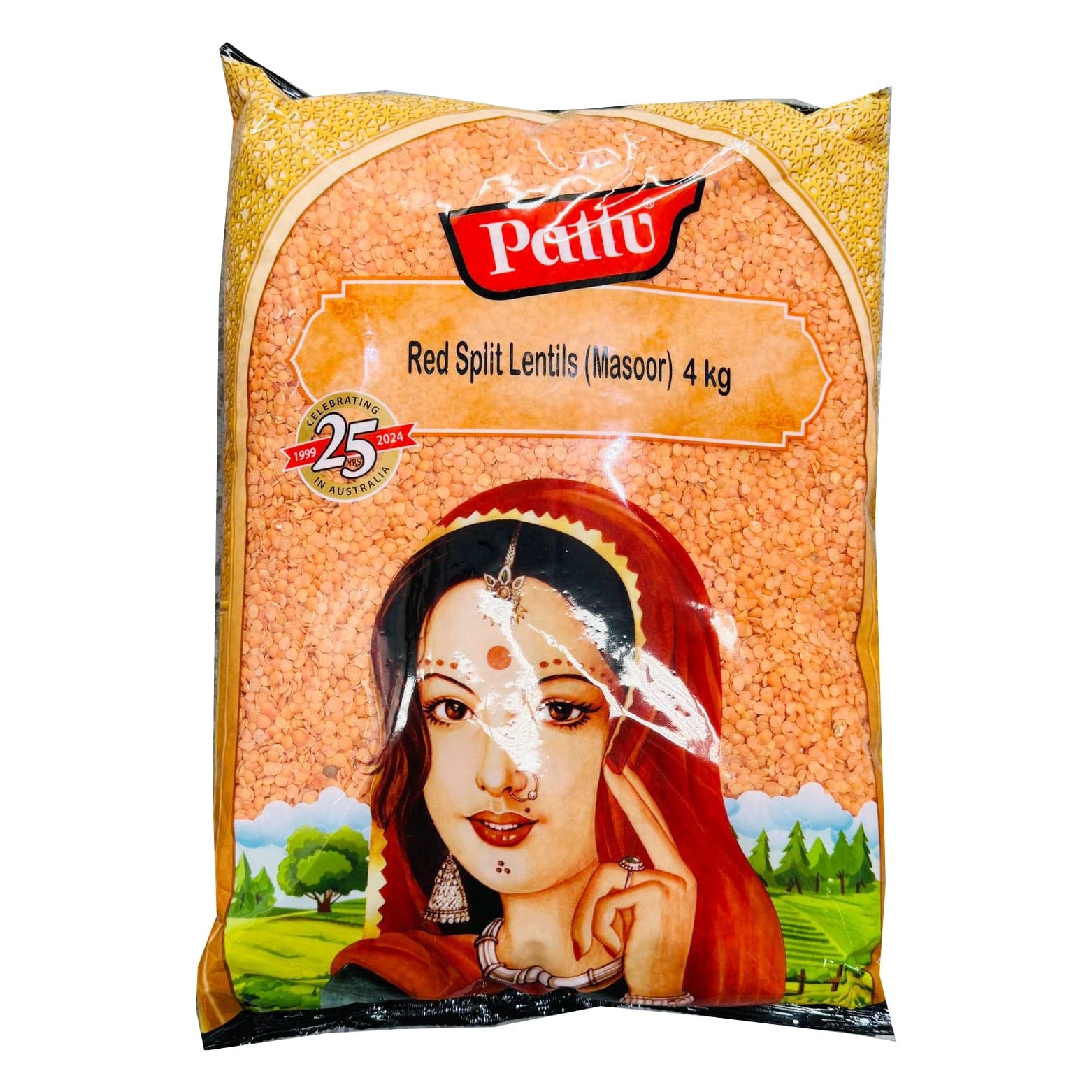 Red Split Lentils (Aust) 4kg / Pattu