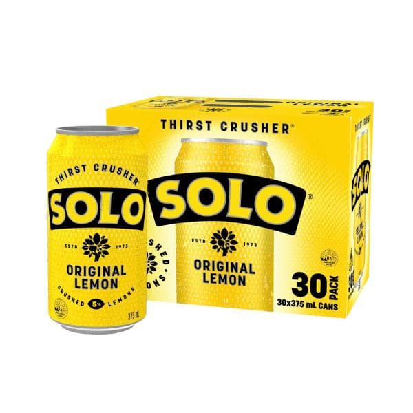 Solo Original Lemon Soft Drink Can | 375mL